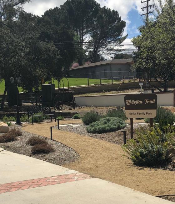 front entrance of sojka trail
